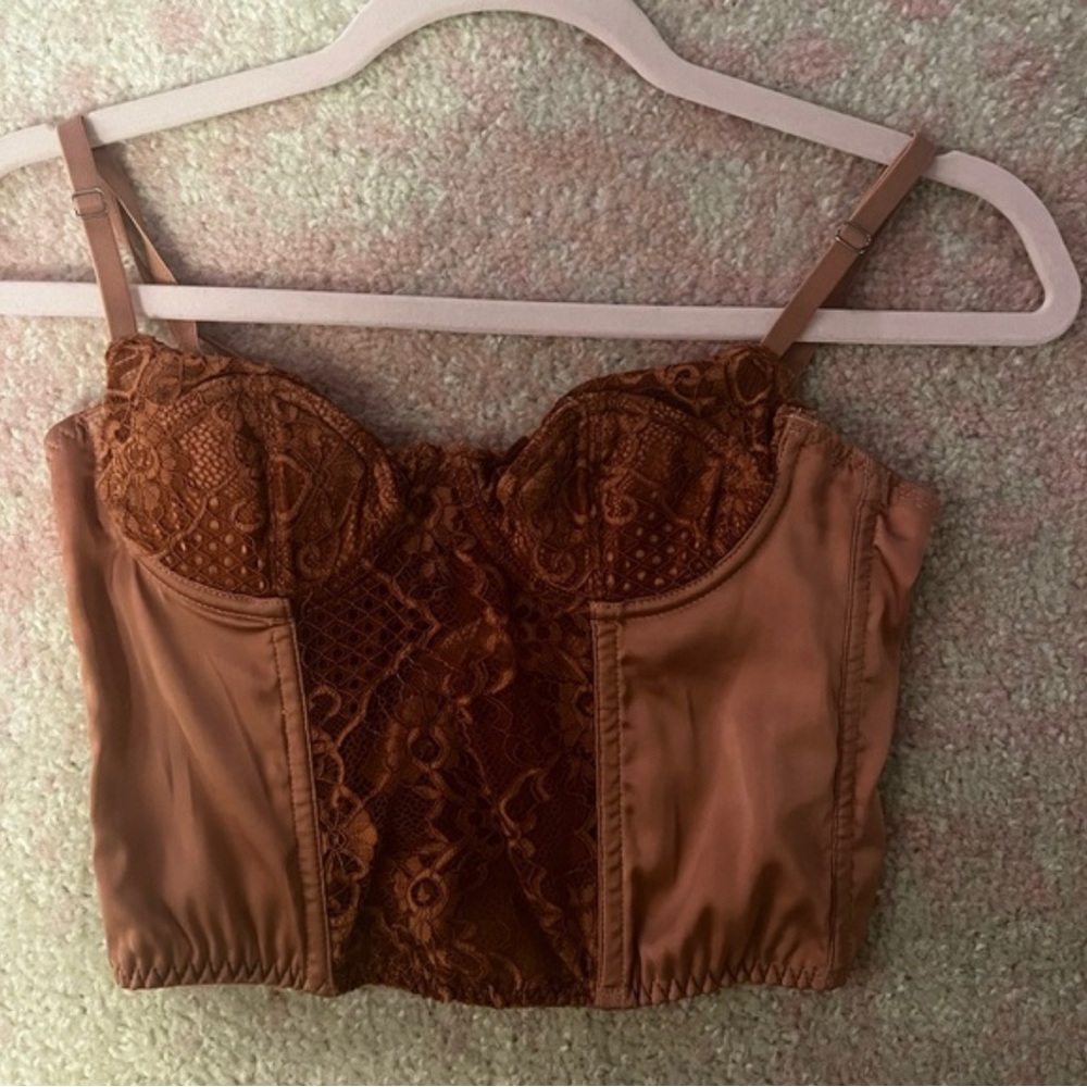 BDG Sexy Tan Corset Top